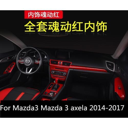 For Mazda3 Mazda 3 axela 2014-2017 Window Control Panel Glass Lifter Switch Cover Trim Protectors Car Styling Accessories