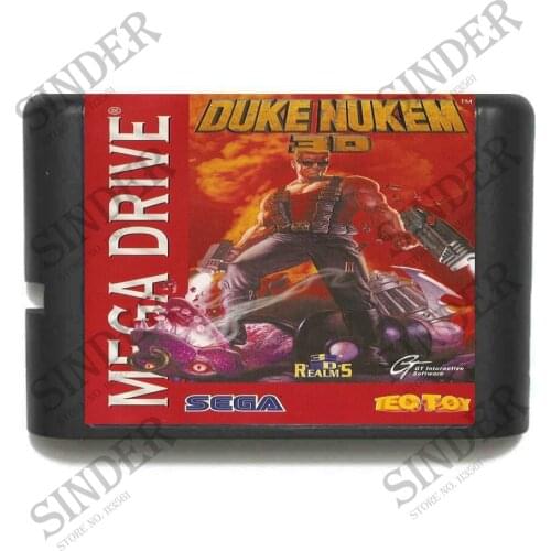 Duke Nukem 3D 16 bit MD Game Card For Sega Mega Drive For Genesis