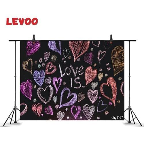 LEVOO Photography Background Valentines Hearts Love Wedding Blackboard Baby Photo Backdrop Photo Studio Party Supplies Photozone