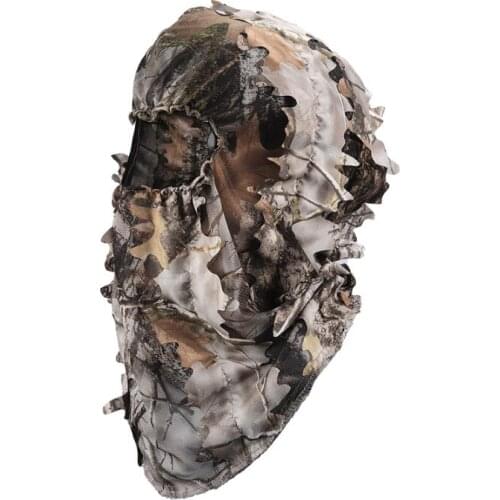 Camouflage Headgear Bionic leaves Mask Head cover
