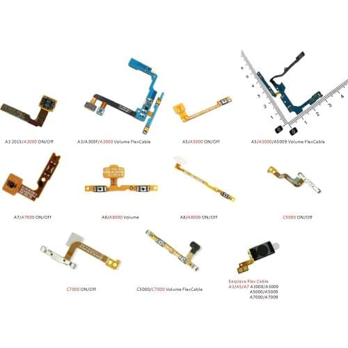 Volume Button Flex Cable For samsung Galaxy A5 A5000 A5009 Replacement Parts