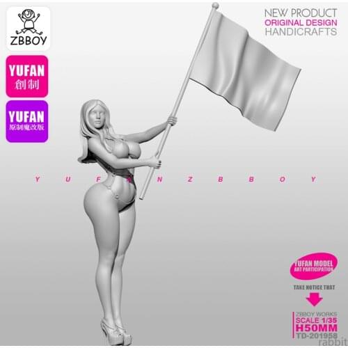 1/35 Resin Figure Kits Love girl resin Soldier self-assembled TD-201958