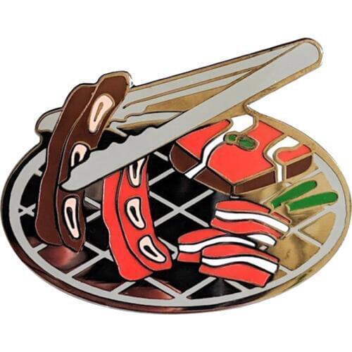 Korean BBQ Enamel Pin