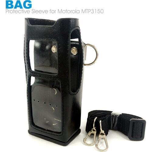 Mtp3150 Leather Protective Sleeve Bag Hard Holster Case for Motorola MTP3150 MTP3100 MTP3250 Walkie Talkie