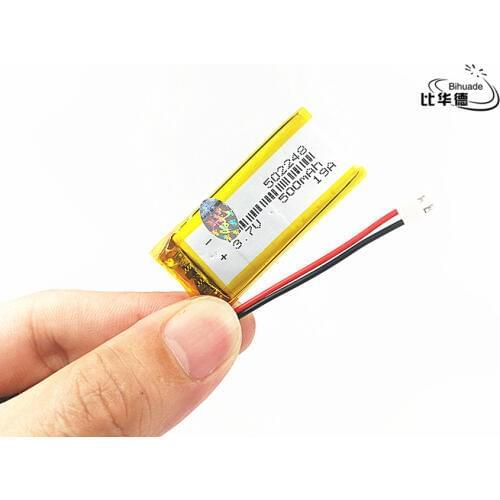 Liter energy battery JST 2.54mm 3.7V,500mAH 502248 Polymer lithium ion / Li-ion battery for tablet pc BANK,GPS,mp3,mp4
