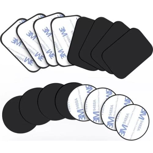 Magnetic Metal Plate For Car Phone Holder Universal Iron Sheet Disk Sticker Mount Mobile Phone Magnet Stand For iPhone