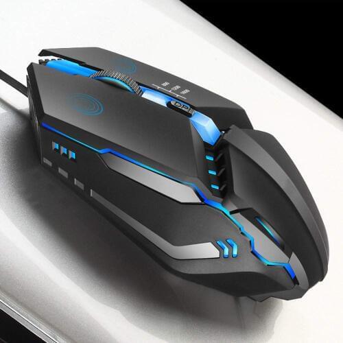 7 Colors Lighting Mechanical K3 USB Wired 7Color Lighting 1600DPI Adjustable Gaming Mouse Mice for Computer