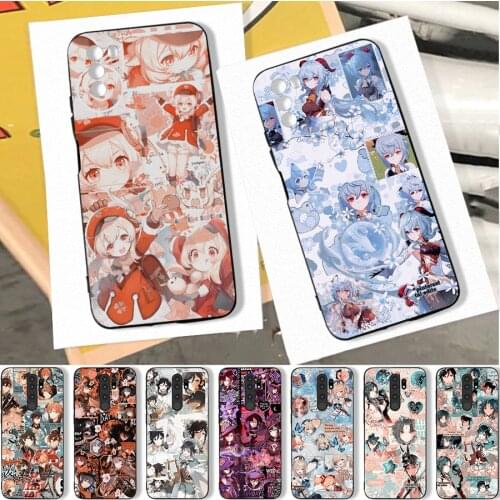Anime Cartoon Genshin Phone Case for POCO M3 Pro X3 Pro F3 for Xiaomi Redmi Note 10 Pro 9 9C 9A Note 9 Pro Cute Girl Case