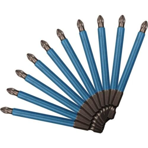 90mm 150 mm Cross non-slip drill bits batch Head PH2 screwdriver set S2 strong magnetic wind batch head screwdriver head bits