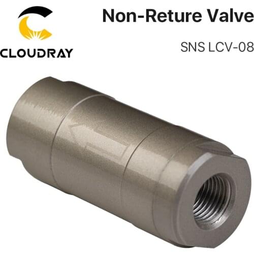 Cloudray SNS Non-Reture Valve LCV-08 Pneumatic Component Check Valve Port Size G1/4 11.7mm Air Media for CNC Air System