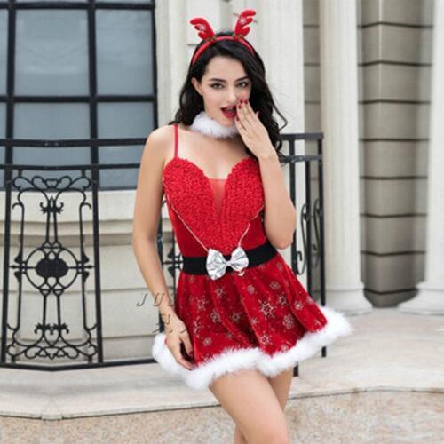 New sexy underwear Christmas dress Cosplay Christmas dress trade role play sexy clothing Sexy set