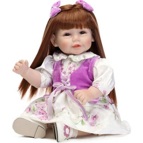 52CM Simulation Baby Doll Lifelike Reborn Baby Doll Educational Kids Toy Dorable Girls Newborn Doll Princess Doll with Clothes