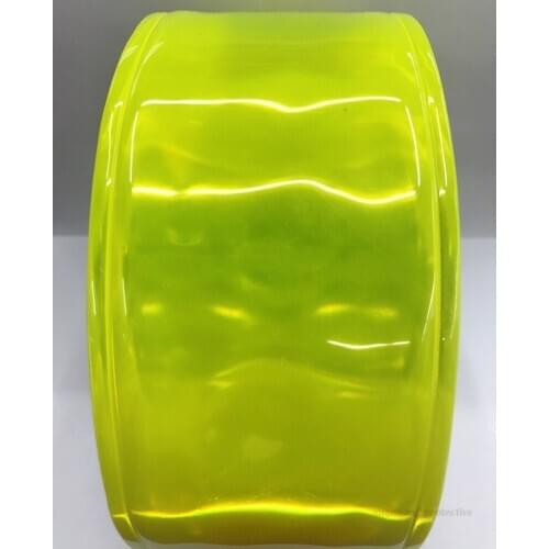 7CM Lattice reflective strip clothing accessories yellow can be customized processing 50 meters a roll