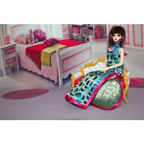 Cute Sofa Dollhouse Doll House Accessory Sofa Chair Plastic Furniture Children Girl Birthday Gift