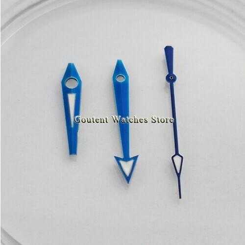 Blue Watch Hands Fit Miyota 8215 8205 821A,DG2813 3804 Movement