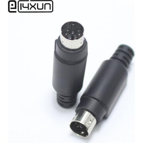 1pcs PLC 6 Pin Male Plug MD6 S Terminal Connector Welded Mini 6P Signal Cable Adapter