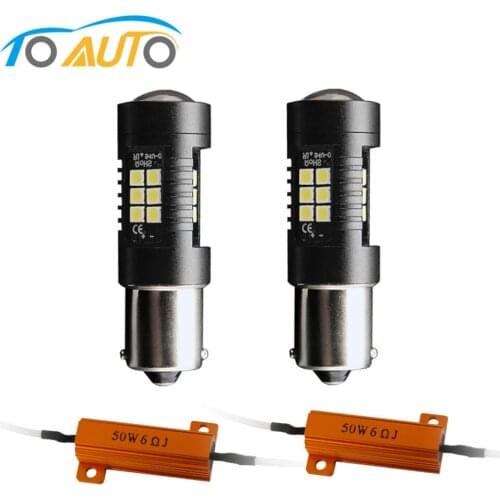 2pcs Canbus 1156 BA15S P21W LED R5W R10W BAU15S PY21W BAY15D LED Bulbs 1157 P21/5W Error Free Car Lights Auto Lamp 12V
