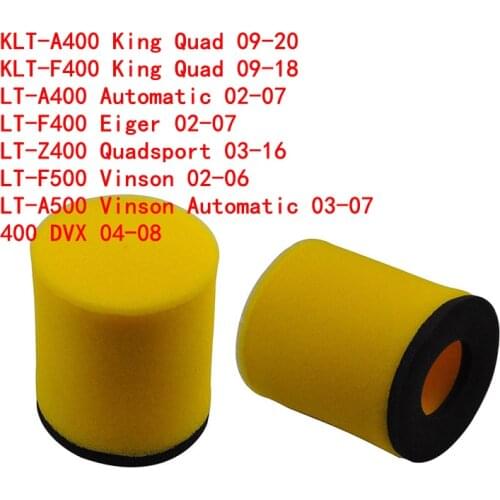 Motorcycle Air Filter Intake Cleaner For Suzuki LTF500 02-06 LTA500 03-07 LT-F400 Eiger 02-07 LTA400 Arctic Cat 400 DVX TS 04-08