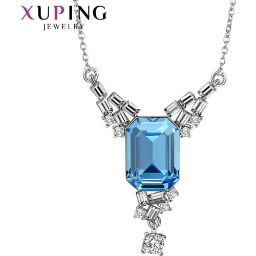 Xuping Jewelry European Style Crystals Necklaces for Temperament Ladies Valentines Day Gift 40231