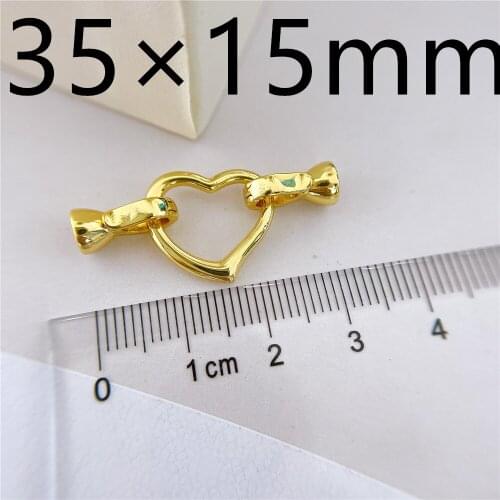 Free Shipping 18k Real Gold Plated Pearl Bracelet Clasp Beads High Quality for DIY Jewelry Making Fastening Findings Accessories