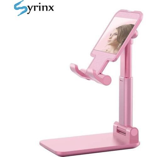 Mirror Extend Table Cell Foldable Support Desk Mobile Phone Holder Stand For iPhone iPad Adjustable Metal Desktop Tablet Holder