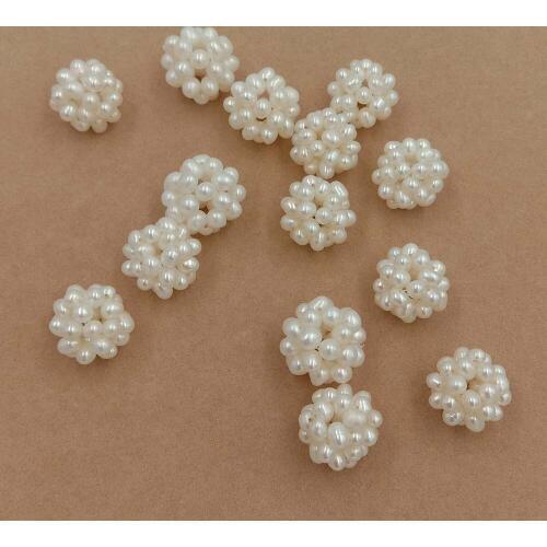 12-14 mm pearl ball,100% Nature freshwater loose pearl in AAA high quality , mini baroque shape,nature white ,pink,purple