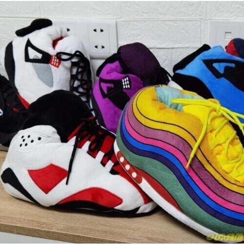 Women/Men Winter Slippers Unisex One Size 35-45 Warm Home Slippers Women Bread Shoes Indoor Snug Sneakers House Woman Slippers