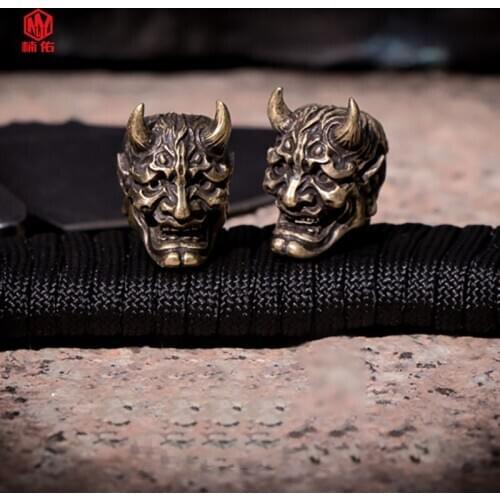 1pc Brass Prajna Knife Beads Pendant EDC Tools Outdoor Umbrella Cord Accessories Paracord Bead