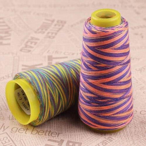 2 pcs/pack 6 Colors Polyester Embroidery Thread For T-shirt jeans jackets Machine Sewing Thread