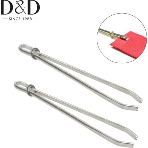 5pcs Elastic Cord Rope Threader Clips Self-Locking Tweezers Clip for Waist Band Elastics Threading DIY Sewing Accessories