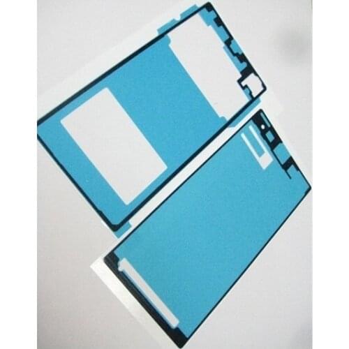 5 Sets / 10PCS Original New LCD Front Frame Housing + Back Battery Door Cover Adhesive Glue Sticker For Sony Xperia Z1 L39h