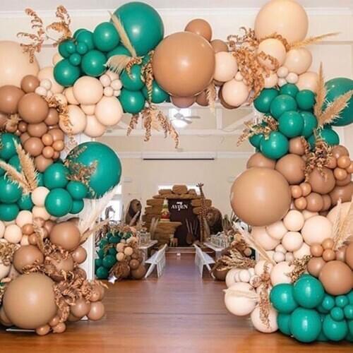5pcs 24inch Retro Dusty Pink Green Latex Balloons Birthday Baby Shower Weddings Party Decoration Balloon Garland Arch Kit Globos