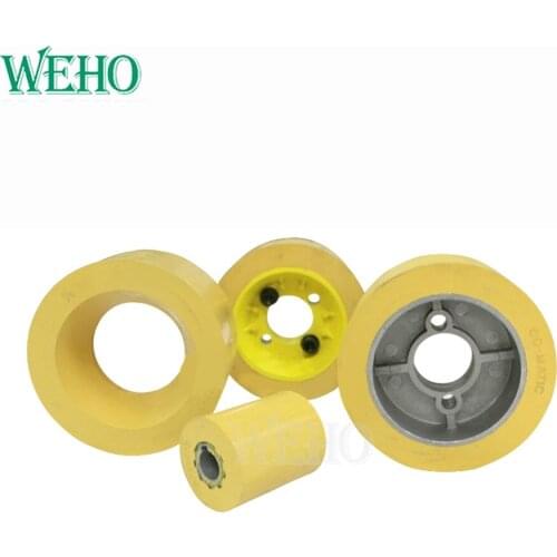 Woodworking Feeding Wheel Rubber Tyre Diameter 4 inch