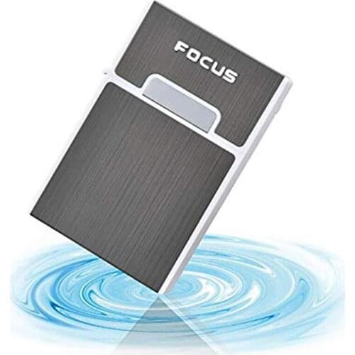 FOCUS Cigarette Case Aluminum for Whole Package Cigarettes 20pcs Anti-Collision Splash Proof and Scratch Resistant