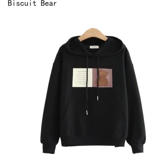 Biscuit Bear Hooded Sweatshirts For Women