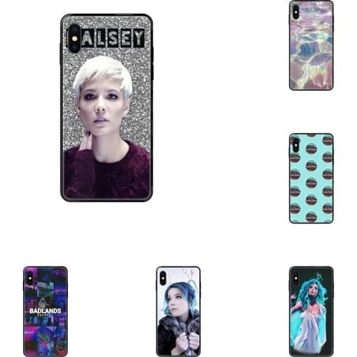 Singer Girl Badlands Halsey Colors Lyrics Black Soft Tpu Phone Case Cover Colou For iPhone 11 12 Pro XS Max X 8 7 6s Plus 5 SE