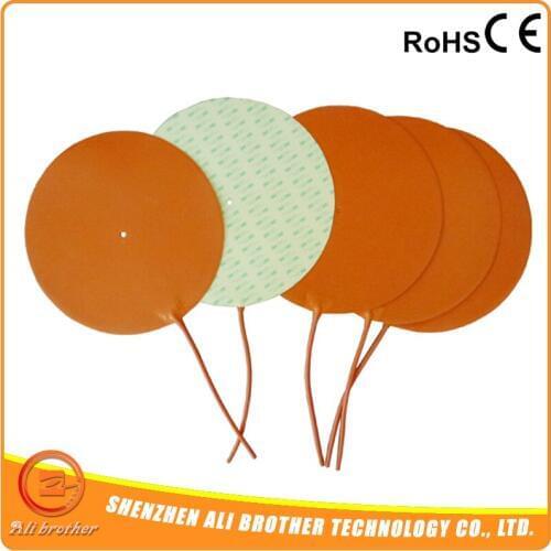 Customized Flexible Silicone Flat Heating Element, Round 200mm, 200w@12v