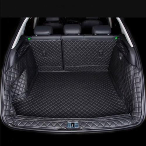 Good quality! Full set car trunk mats for Audi Q3 2018-2011 waterproof cargo liner mats boot carpets for Q3 2015,Free shipping