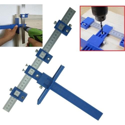 Cabinet Hardware Jig True Position Tool Fastest And Most Accurate Knob & Pull Jig Wood Drilling Dowelling Hole Saw Master Syst
