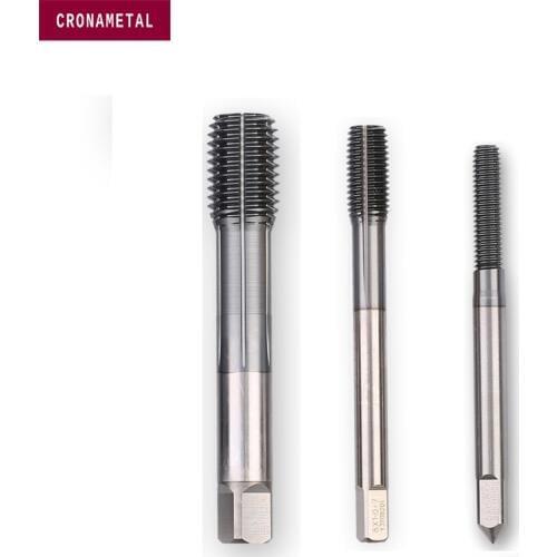 CRONAMETAL Machine Tap With TiCN Coating Thread Forming Tap M1 M1.2 M1.4 M1.6 M1.8 M2 M2.3 M2.5 M2.6 M3