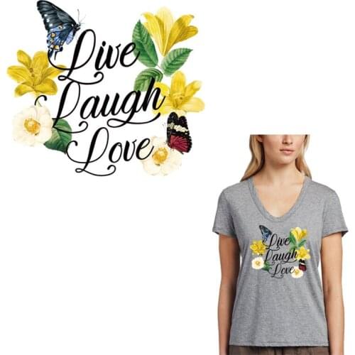 Beautiful Flower Patches For Clothing DIY A-level Washable Iron On Patches Colorful Butterfly Sticker Appliqued On Clothes 258