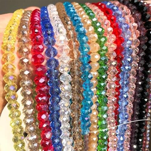 3 4 6 8mm 15Inches Natural Stone Flat Bead Crystal Round Loose Beads for Jewelry Making Handmade Diy Bracelet Necklace Wholesale