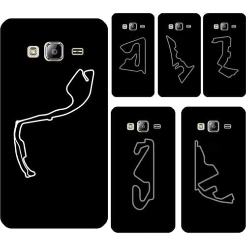 Minimalist Formula 1 Circuit For Samsung Galaxy J3 J5 J7 J1 2016 A5 A3 2017 A8 A6 Plus J4 J6 J8 A7 A9 2018 Phone Case