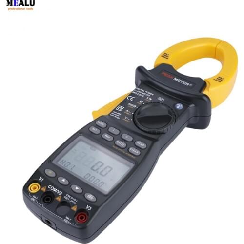 MS2205 Multifunction 3 Phase Clamp Meter Intelligent Harmonic Power Tester Factor Correction Voltage Current Testing Multimeter