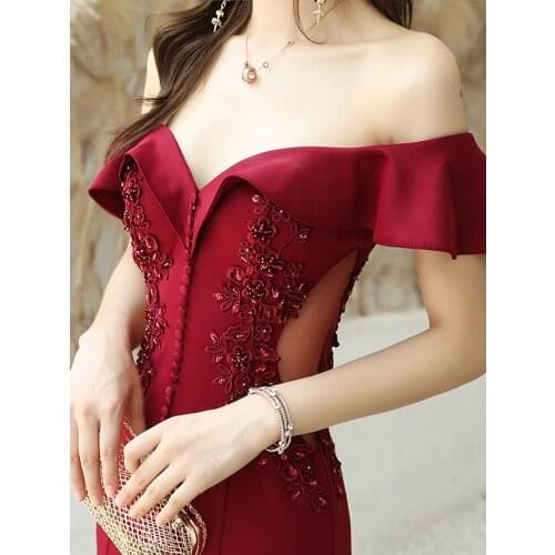 Fashion Mermaid Sexy Evening Dresses Long 2019 Sweetheart Lace Wedding Guest Gown Backless Elegant