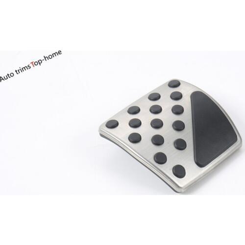 Yimaautotrims Fuel Gas Brake Park Foot Pedal Pad Cover Interior Trim 2 Pcs / Set Fit For Jeep Renegade 2015 - 2020