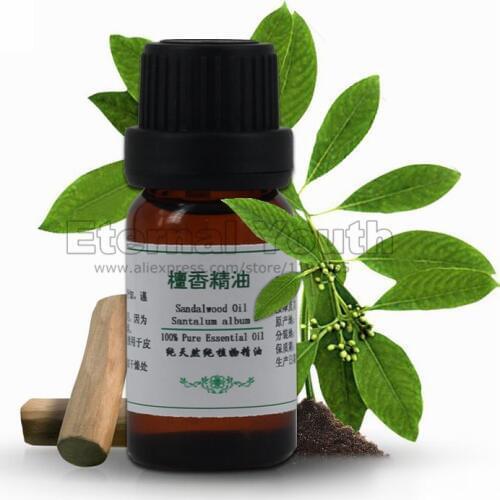 Pure India Sandalwood Oil Soporific 10ml Shrink Pores Skin Care Anti Aging Moisturizing Essential Oils