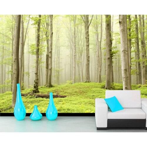 Papel de parede spring forest nature landscape 3d wallpaper,living room sofa TV wall bedroom kitchen wall paper home decor mural