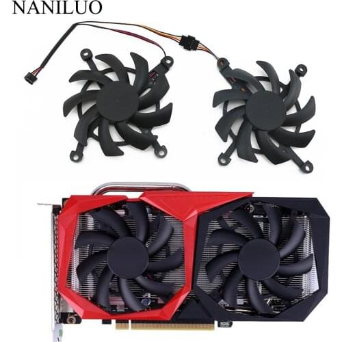2PCS/lot 4Pin RTX 2060 2060SUPER Replace for COLORFUL GeForce GTX 1660Ti 1650 1660 SUPER Graphics Card Cooling Fan
