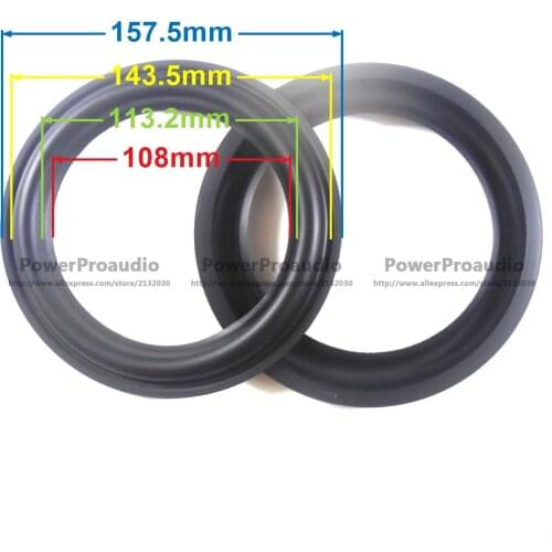 2pcs High quality 6Inch 6" Rubber surround DIY Fit For REVEL Speaker 157-143-113-108mm